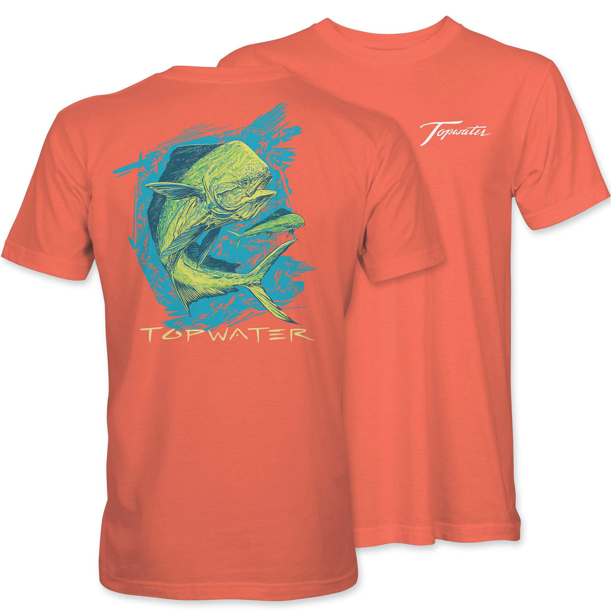 Mahi Pattern T-Shirt - Melon – Topwater Apparel